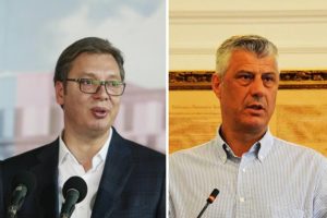 Aleksandar Vučić i Hašim Tači
