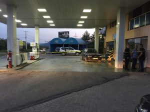 Benzinska pumpa nakon pljačke, Foto: Kosovapress