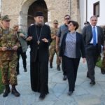 Italian high-ranking delegation in Visoki Decani monastery Arhimandrit Sava Janjić i visoka delegacija Italije