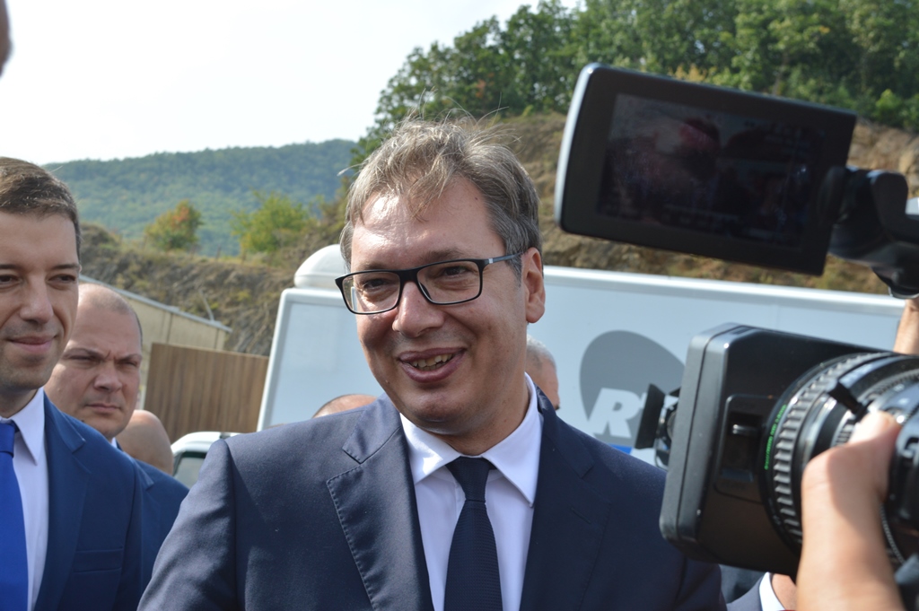 Aleksandar Vučić, Gazivode, FOTO: KoSSev