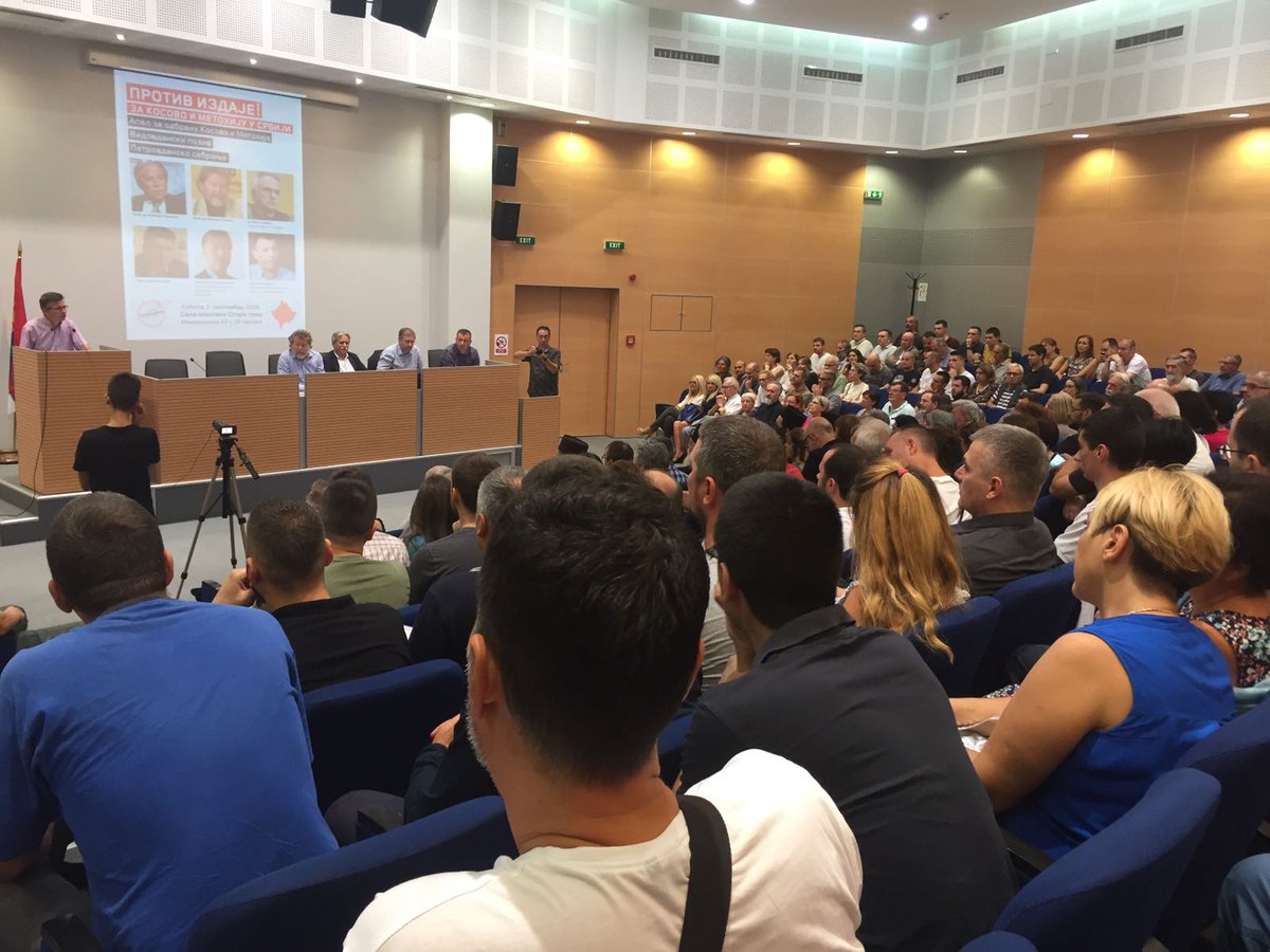 Skup u Beogradu "Protiv izdaje" FOTO: Tviter nalog "Opozicija na jednom mestu"