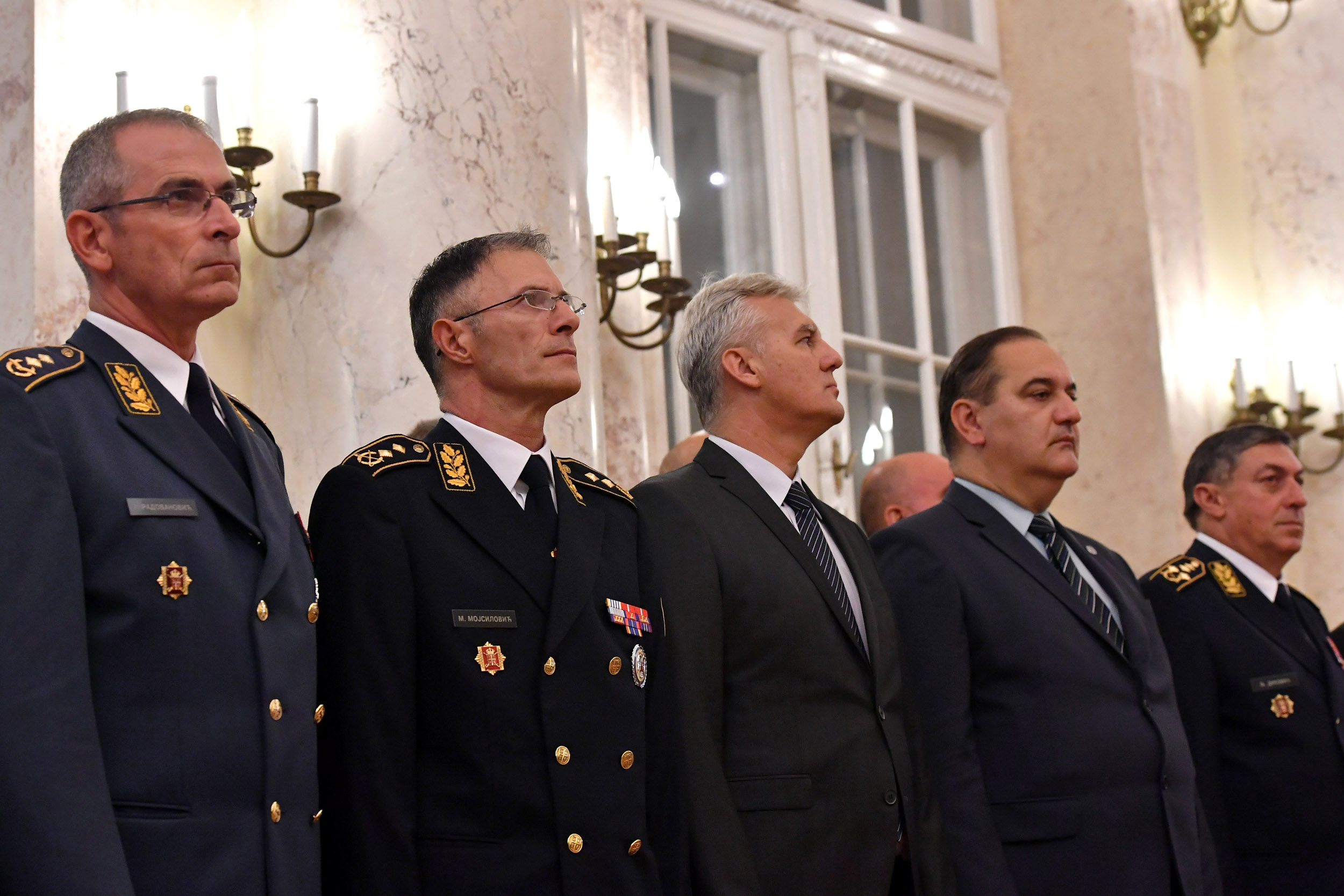 General Mojsilovic, second from left 
