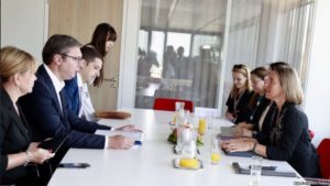 Sastanak Vučića i visoke predstavnice EU