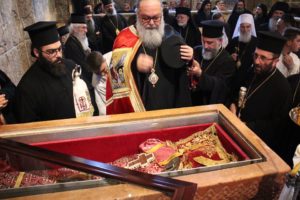 Patrijarh srpski Irinej sa patrijarhom antiohijskim i svega Istoka Jovanom X i velikodostojnicima pravoslavne crkve