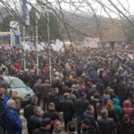 Protest u Kosovskoj Mitrovici: „Prestale da postoje opštine po kosovskom sistemu na severu pokrajine“ Protest Kosovska Mitrovica 27.11.2018.