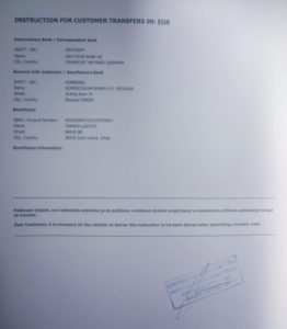 Tamara Lazović račun
