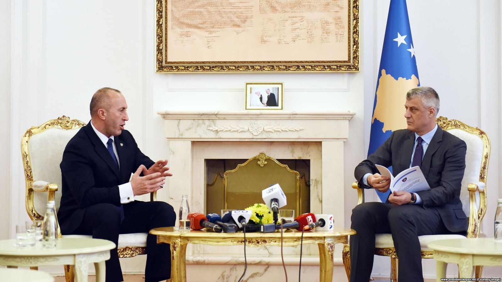 Ramuš Haradinaj i Hašim Tači