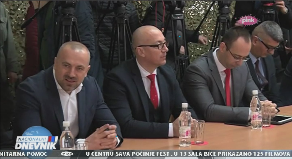 Rados Radoicic Vucic meets with Srpska Lista, accompanied by Radoicic in the Raska ...