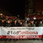 “1 out of 5 million” protest in North Mitrovica: No more terror