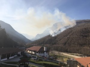 Požar manastir Dečani