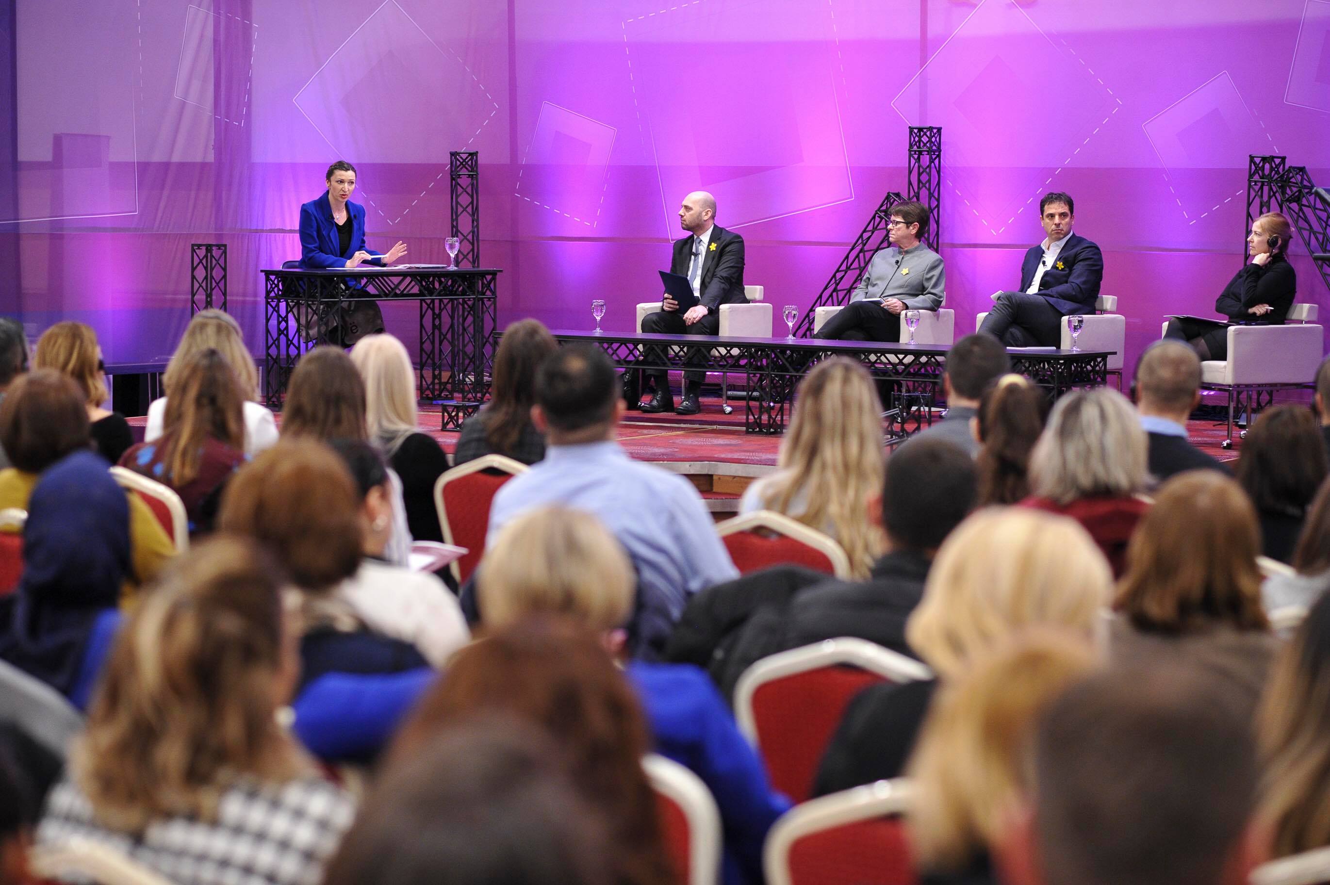 Panelists in the conference organized by the UN and the EU Office in Kosovo in March