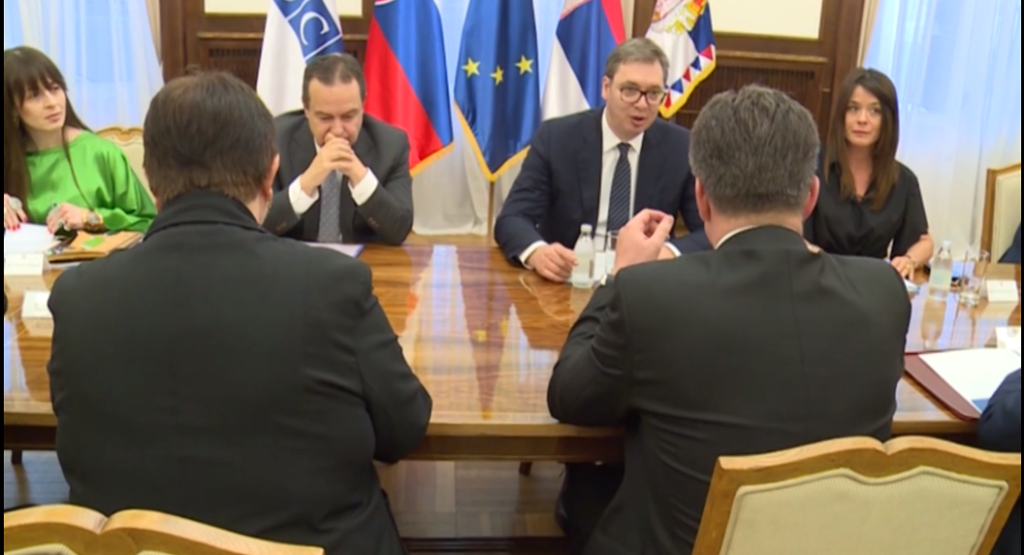 Vučić, Dačić sa Lajčekom