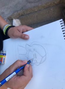 Olgica grafiti skice