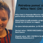 Potrebna pomoć mladoj Mitrovčanki oboleloj od multiple skleroze Milica Vasić