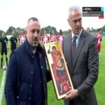predsednik Fudbalskog saveza Kosova i Metohije Milan Radojičić i generalni direktor Crvene zvezde Zvezdan Terzić