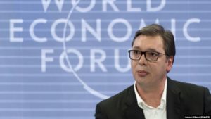 Predsjednik Srbije, Aleksandar Vučić tokom prošlogodišnjeg učešća na Svjetskom ekonomskom forumu