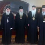 Montenegrin Church leaders meet with the Patriarch, Diocese of Raska-Prizren shows support to Montenegrin metropolitans FOTO: Mitropolit Amfilohije, vladike crnogorske, vladika Zahumsko-hercegovački Dimitrije i patrijarh mitropolit danas u Beogradu/SPC