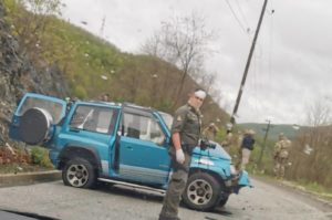 KFOR vozilo udes