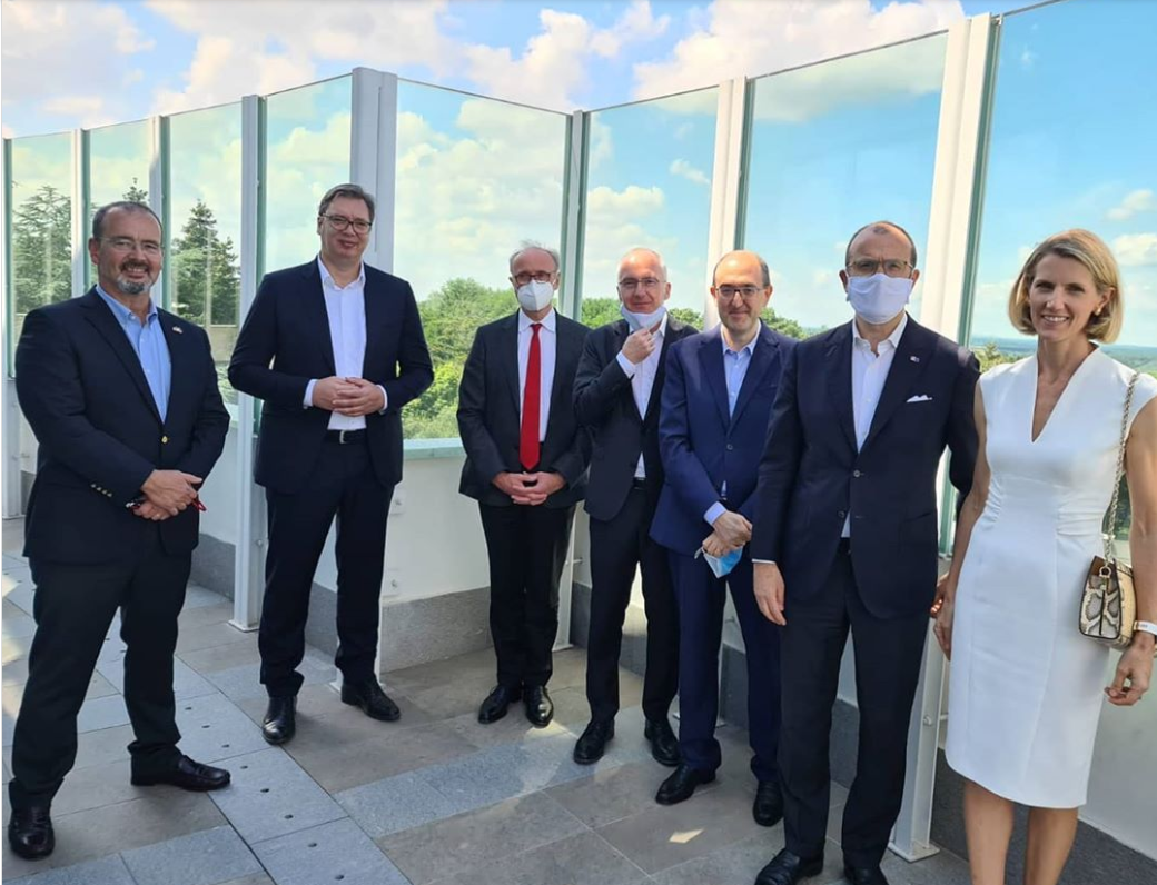 Vučić sa ambasdorima Kvinte