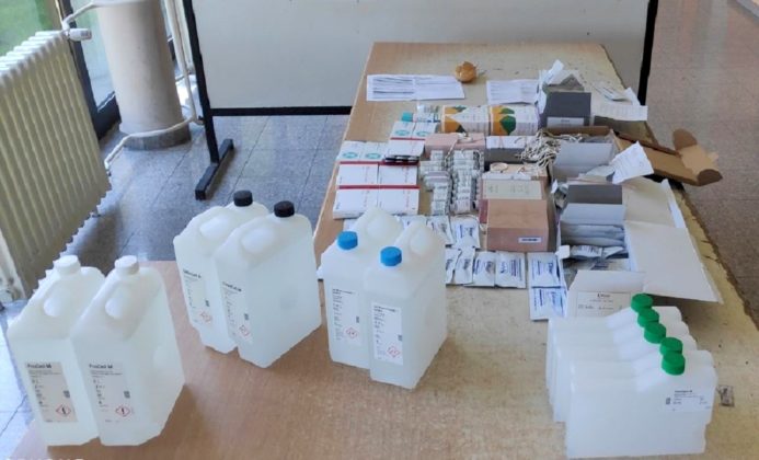 zaplenjeni lekovi i medicinski materijal Gradina