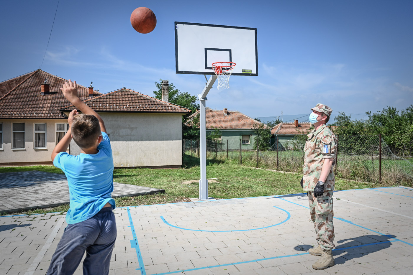 Košarkaški teren u Plemetini