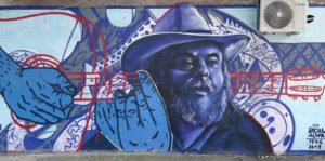 Mural sa likom Vasilja Adžića