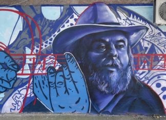 Na godišnjicu smrti Vasilja Adžića bivši studenti Fakulteta umetnosti oslikali mural sa njegovim likom Mural sa likom Vasilja Adžića