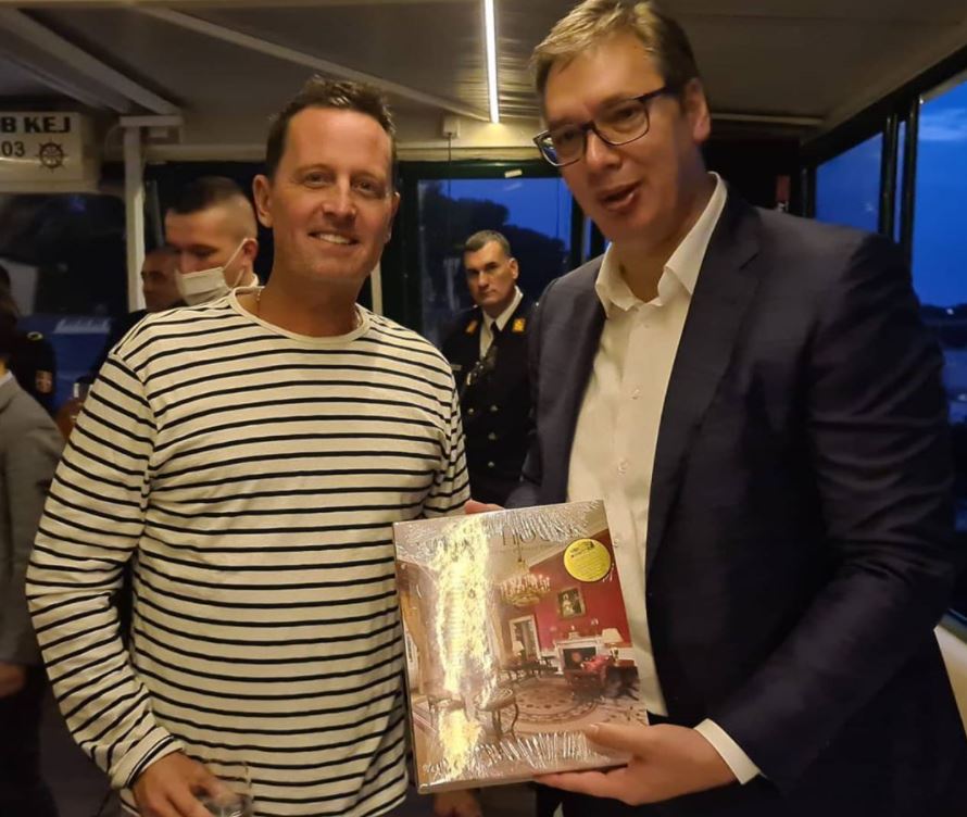 FOTO: Grenel i Vučić sinoć na večeri, instagram stranica Budućnost Srbije