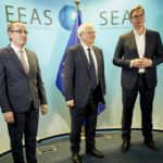 Zajedničko saopštenje Vučića i Hotija u Briselu: Prioritet dijalog i evrointegracije Vučić Hoti Borelj