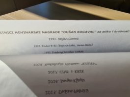 Mladen Savatović i portal Mašina dobitnici nagrade „Dušan Bogavac“ Nagrada Dušan Bogavac