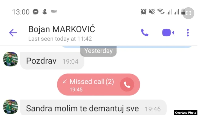 Bojan Marković demant