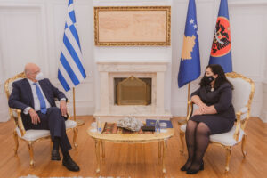 Vjosa Osmani Nikos Dendijas