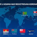 Države bez korone: Smrtonosnom virusu odoleva još samo šest zemalja