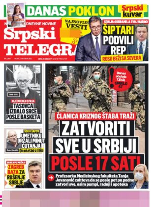 naslovnice srpski telegraf