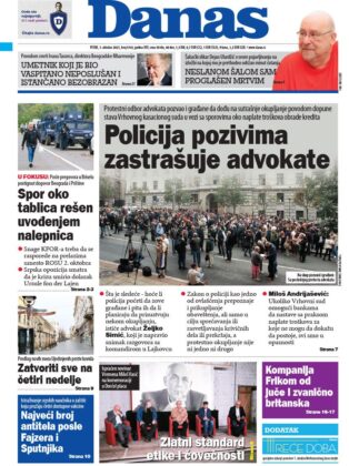 naslovnice Danas