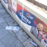 “Srpski Opstanak” election posters covered with SL posters opstanak