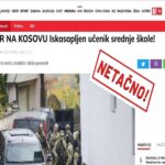 Alo tvrdi „iskasapljen“ učenik na Kosovu