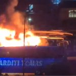 Izgoreo autobus na parkingu u Kosovu Polju