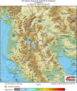 Zemljotres Grča S makedonija