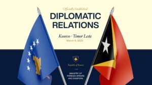 Kosovo Istočni Timor diplomatski odnosi uspostavljeni