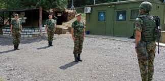 Komandant Kopnene vojske general-potpukovnik Milosav Simović obilazak jedinica u kopnenoj zoni bezbednosti vojske srbije