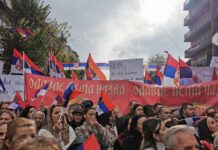Poslednja tura pred fajront Protest u Mitrovici (9)