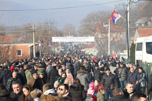 Protest barikade Rudare