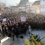 Protest Srba u Štrpcu: Želimo mir, bezbednost, sigurnost Protest Štrpce
