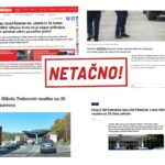 Kad mediji od mere pritvora dođu do kazne zatvora, a od reakcije Đurića do oštre osude iz Amerike Netačno