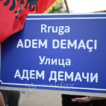 The Second Macedonian Brigade St. in Skopje was renamed to ‘Adem Demaci’ St.; the flag of Great Albania displayed in Tetovo adem demaći ulica