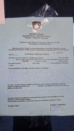 Zapisnik o oslobađanju objekta pio fond srpske institucije bo&scaron;njačka Mitrovica