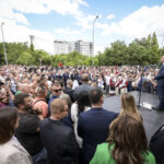 Krivična prijava protiv muškarca koji je u Tetovu, tokom Kurtijeve posete, mahao zastavom „Velike Albanije“