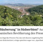 Tagesspiegel: „Etničko čišćenje“ na jugu Srbije? „Preševska dolina koja se oseća delom Kosova“