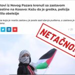 Kad svatovi iz Novog Pazara pobrkaju zastavu Sandžaka sa palestinskom pa im je kod Peći policija zapali